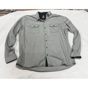 Kuhl Descendr Flannel Granite Color Size XXL Button Up Long Sleeve